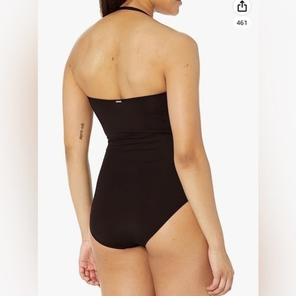 NWT Anne Cole Women's Standard Twist Front Shirred One Piece Swimsuit Sz 6 - Picture 2 of 9